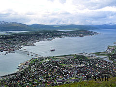 Utsikt over nordre del av Tromsøya